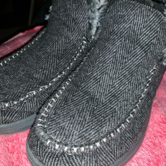 ❤️HEY DUDE DENNY HERRINGBONE BOOTIE; LADIES 9, GREY/BLACK - Picture 15 of 16